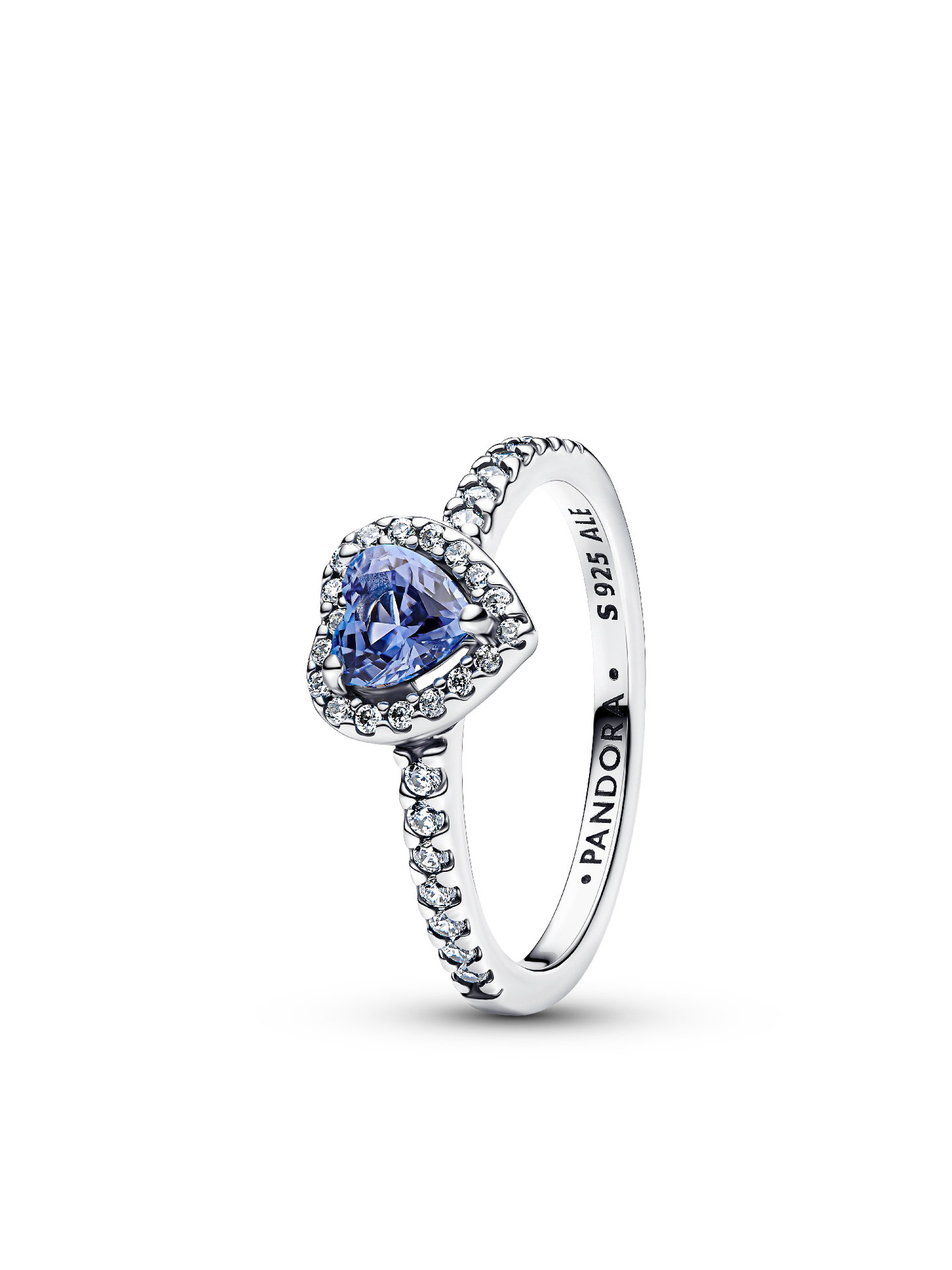 Женское кольцо Pandora Sparkling Elevated Heart, Sterling silver #198421C05, цвет: Серебро — фото 1