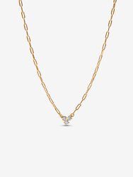 Pandora Era Lab-Grown Diamond Cluster Paperclip Chain Necklace Pandora Era Lab-Grown Diamond Cluster Paperclip Chain Necklace