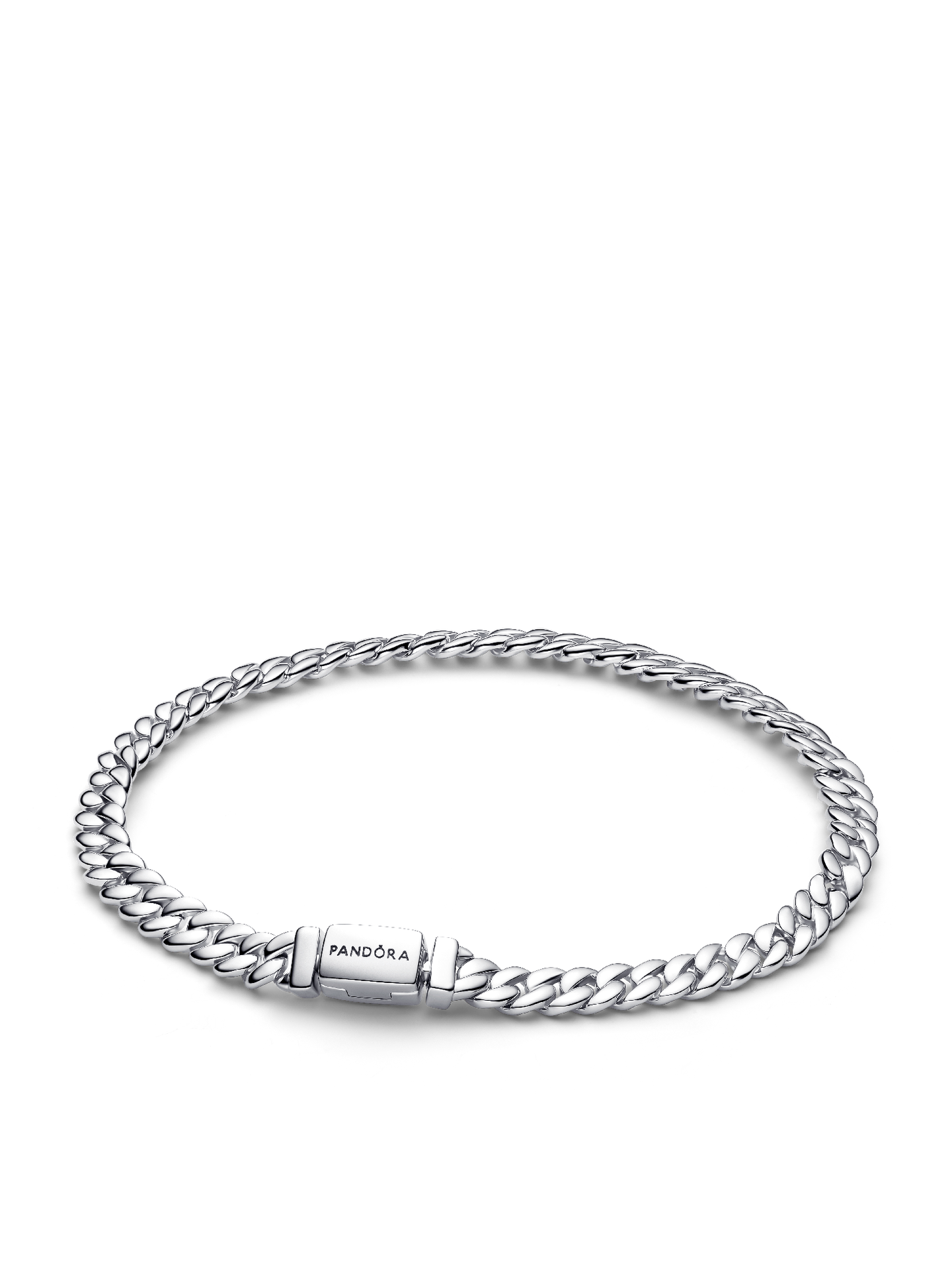 Женский браслет Pandora Cuban Chain, Sterling silver, цвет: Серебро — фото 1