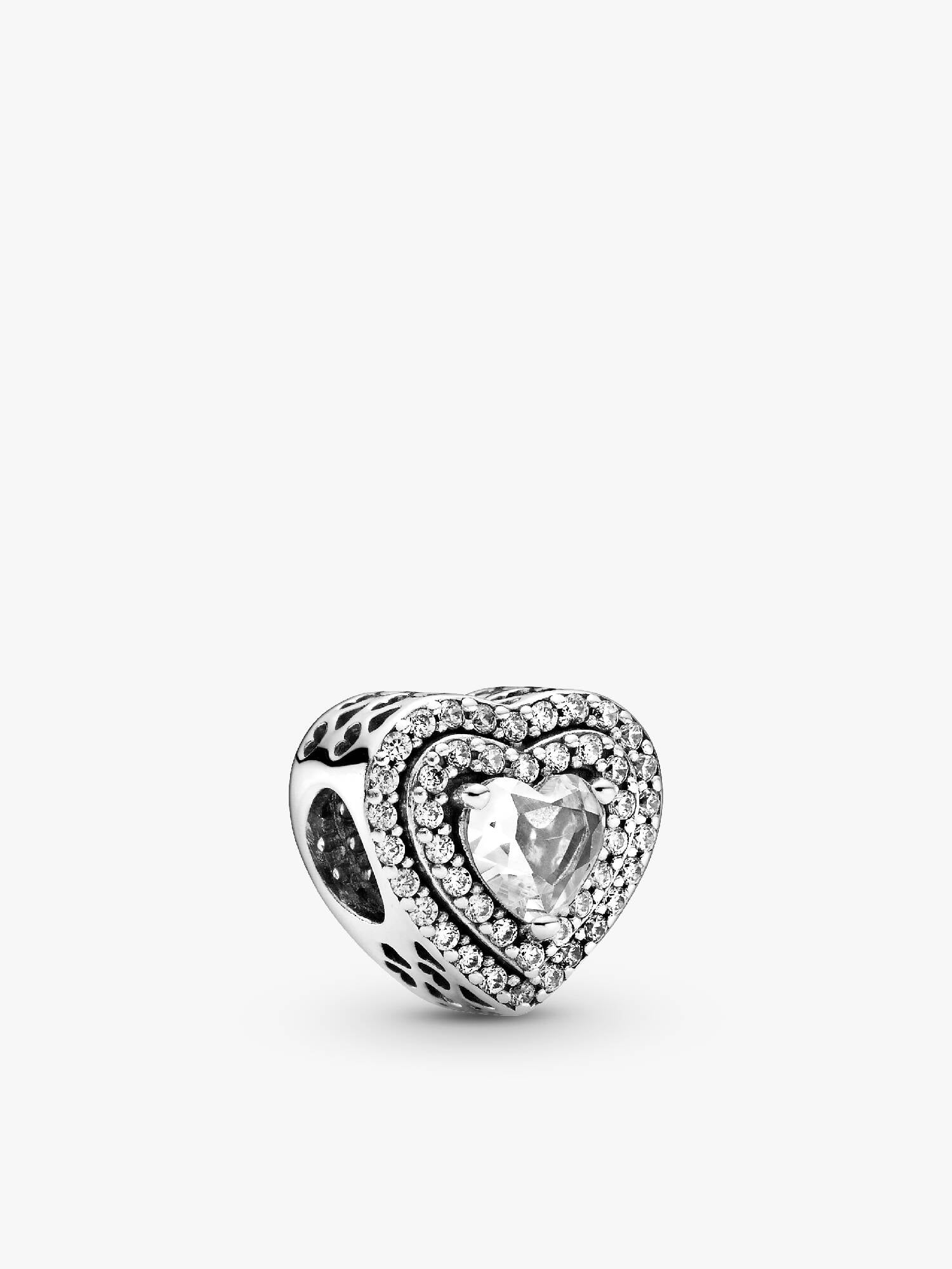Sparkling Leveled Hearts Charm