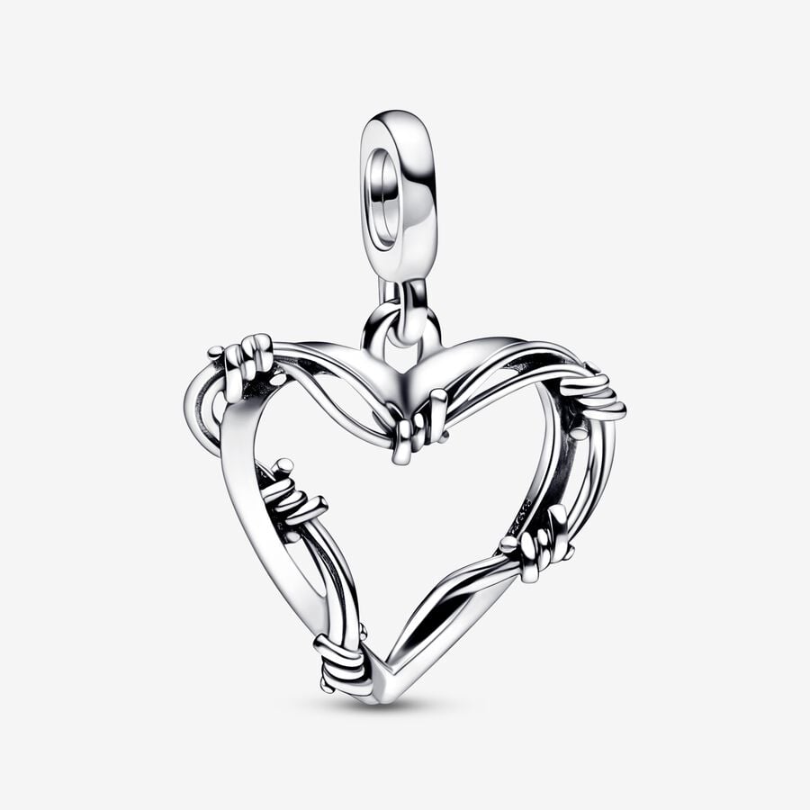 Pandora ME Wire Heart Medallion Charm image number 0