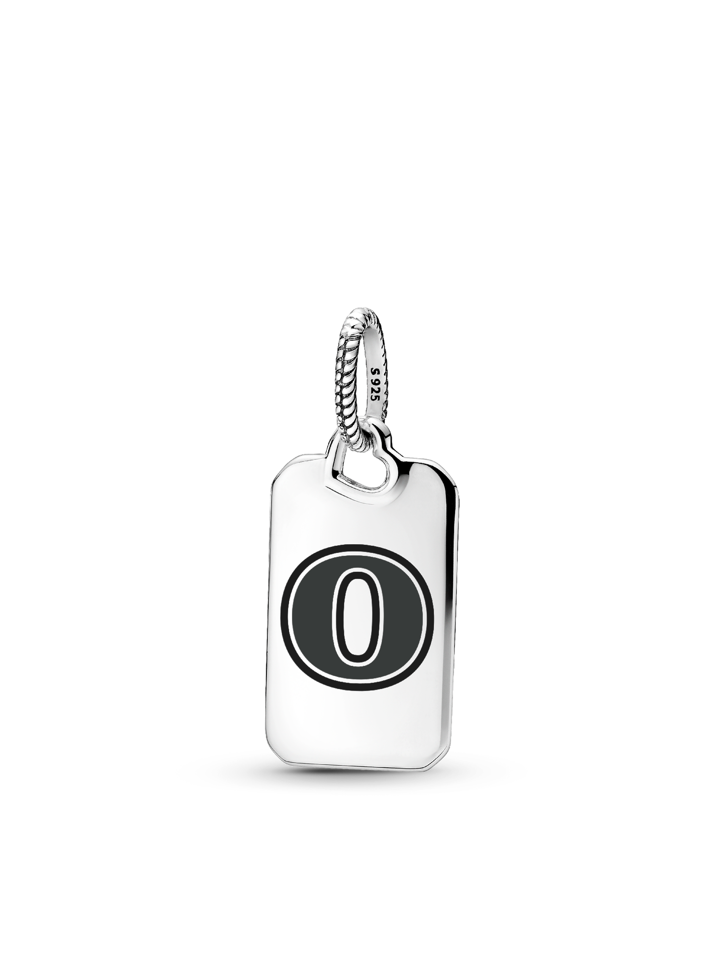 Женская подвеска Pandora Letter O Rectangle, цвет: Серебро — фото 1