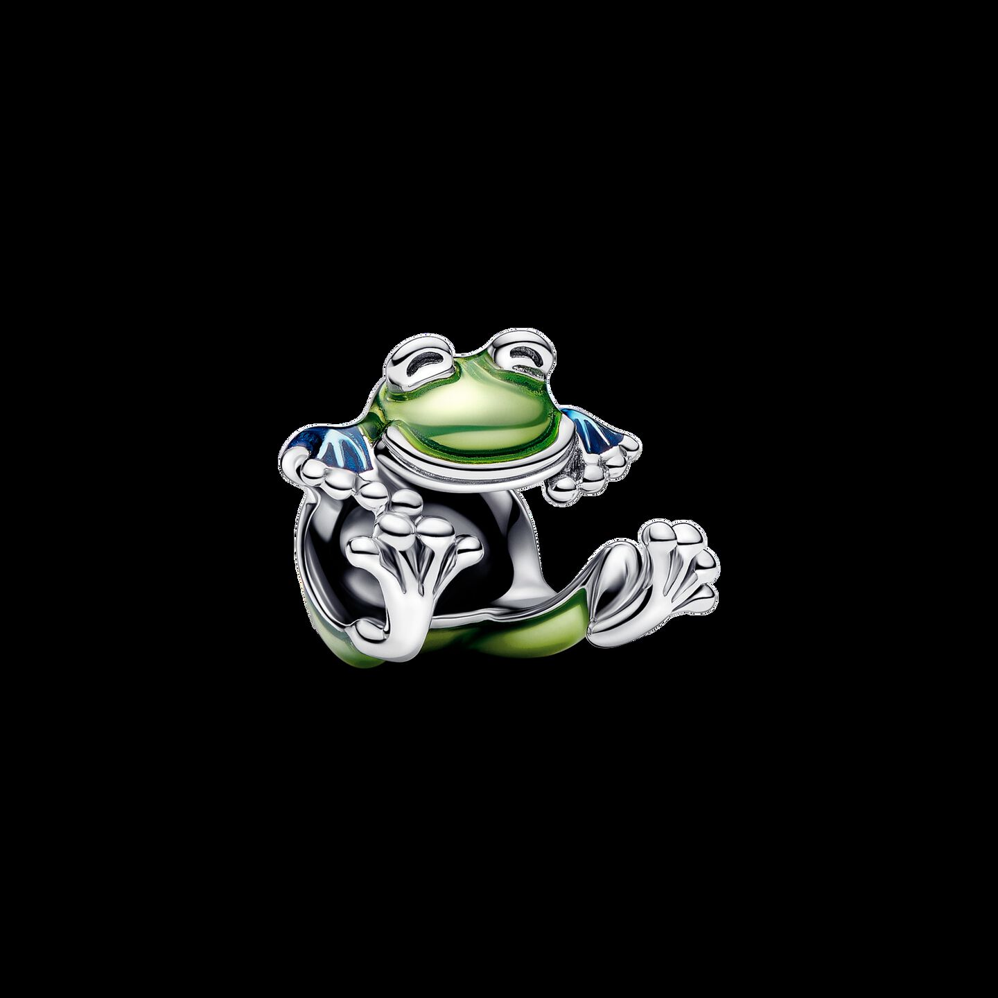 Женский шарм Pandora Climbing Frog Charm, цвет: Серебро — фото 2