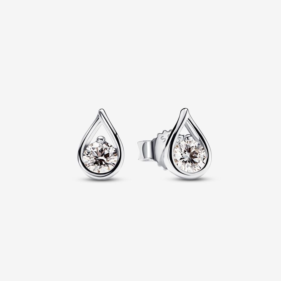 Pandora Infinite Lab-grown Diamond Stud Earrings 0.20 ct tw Sterling Silver image number 0