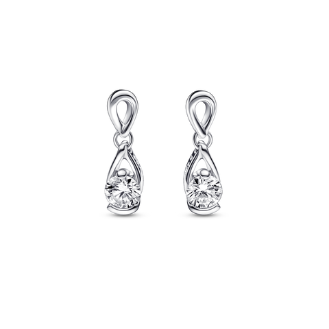 Pandora Infinite Lab-grown Diamond Drop Earrings 0.30 carat tw Sterling Silver