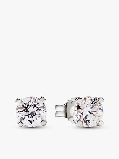 Pandora Era Lab-grown Diamond Pendant Necklace and Earring Set 2.00 carat tw 14k White Gold