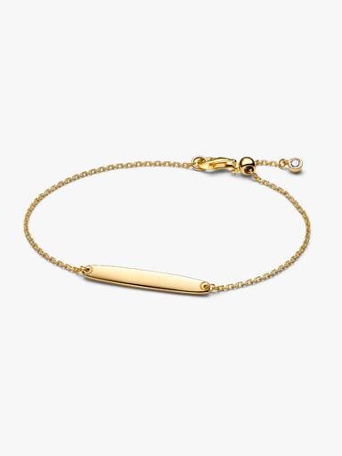 Engravable Bar Chain Bracelet