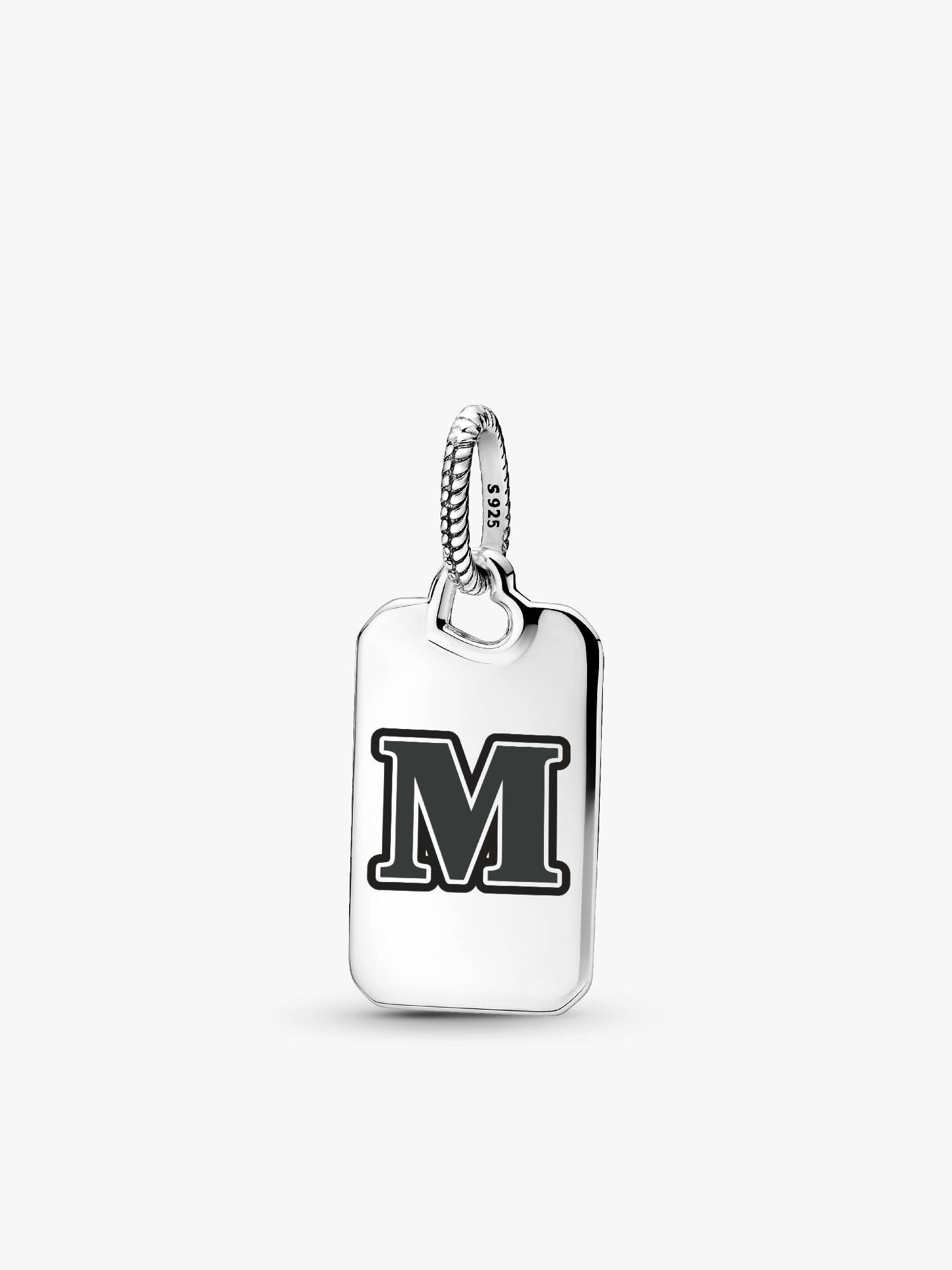 Letter M Rectangle Pendant