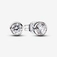 Pandora Era Lab-grown Diamond Bezel Stud Earrings 0.50 carat tw Sterling Silver