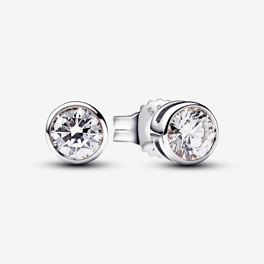 Pandora Era Lab-grown Diamond Bezel Stud Earrings 0.50 carat tw Sterling Silver image number 0