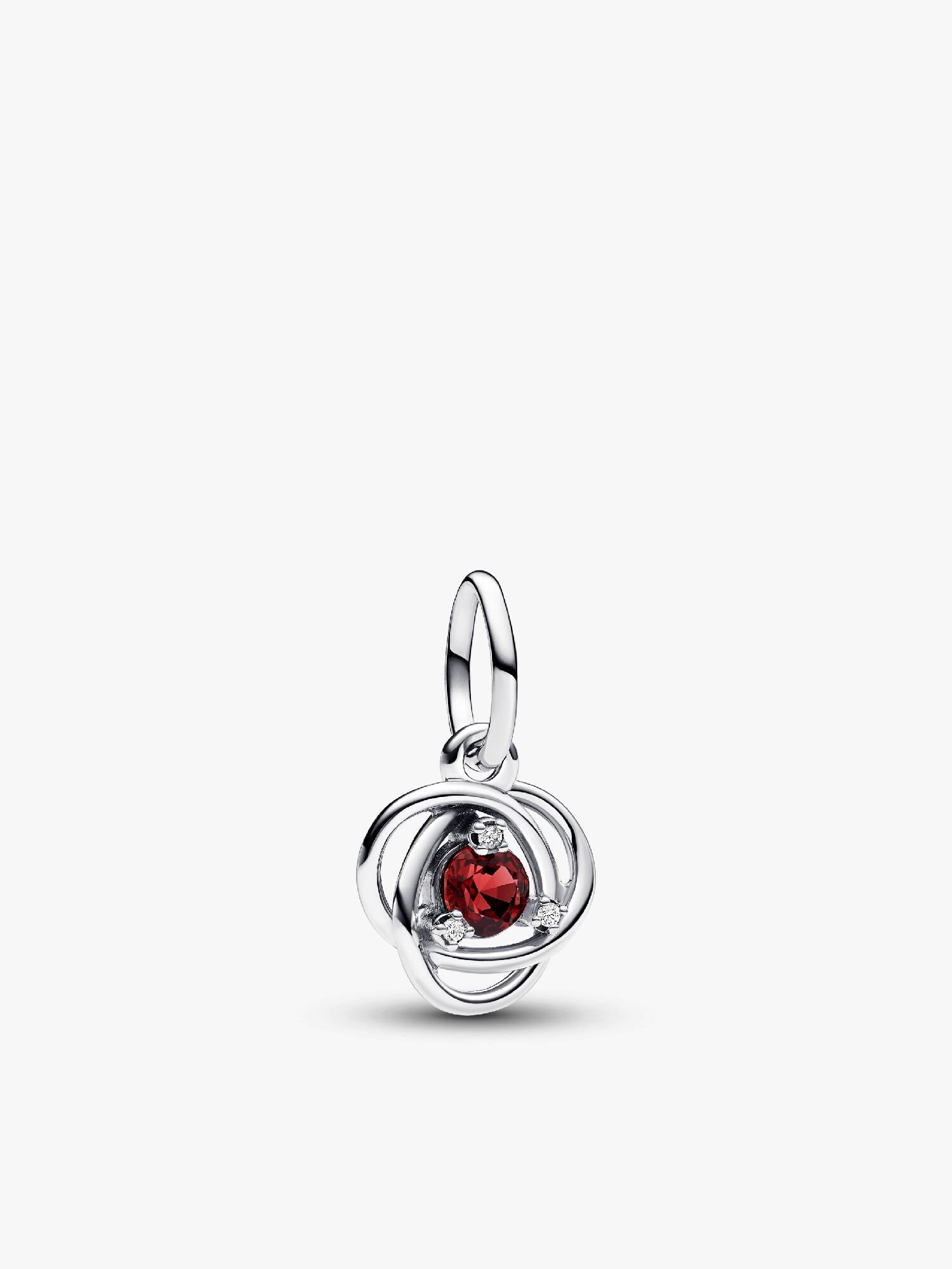 FINAL SALE - True Red Eternity Circle Dangle Charm