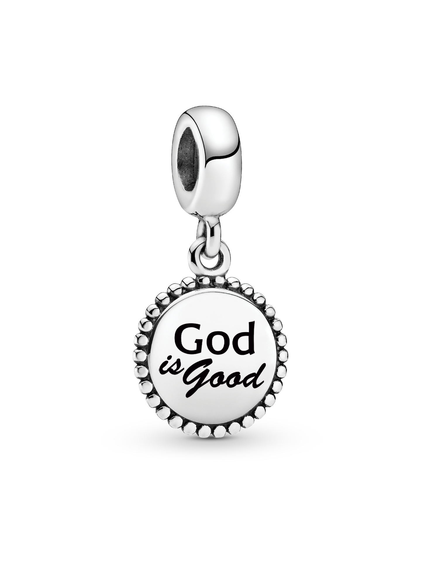 Женский шарм Pandora God is Good Dangle Charm, цвет: Серебро