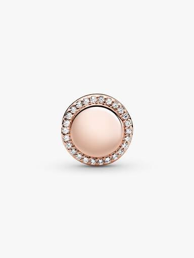 Engravable Sparkling Button Charm