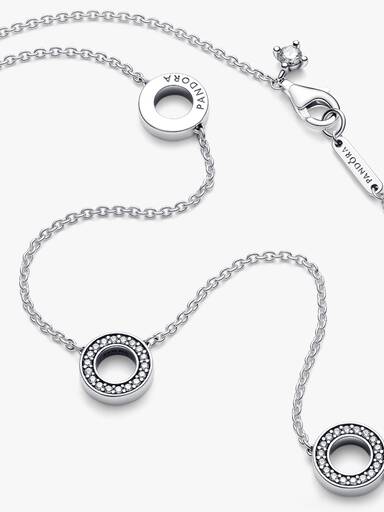 FINAL SALE - Pavé Circles Chain Necklace
