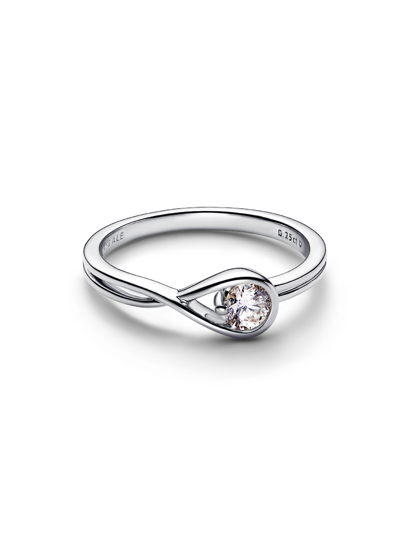 Pandora Infinite Sterling Silver Lab-grown Diamond Ring
