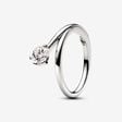 Pandora Nova Lab-grown Diamond Asymmetric Ring 0.50 carat tw 14k White Gold
