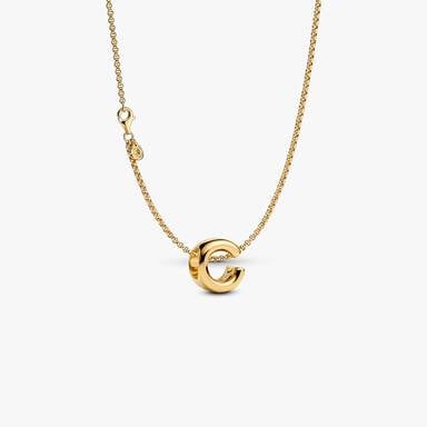 Letter C Charm Necklace