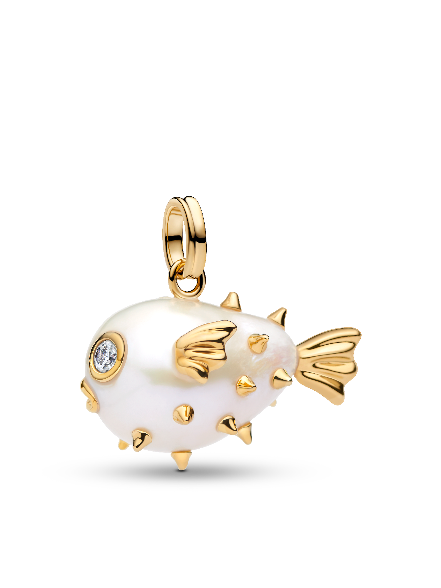 Baroque Pearl Puffy Fish Pendant Necklace set | Pandora US