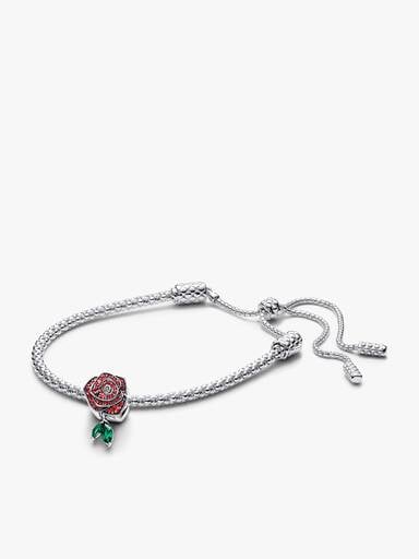 Rose in Bloom Charm Bracelet