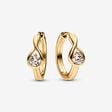 Pandora Infinite Lab-grown Diamond Hoop Earrings 0.50 ct tw 14k Gold