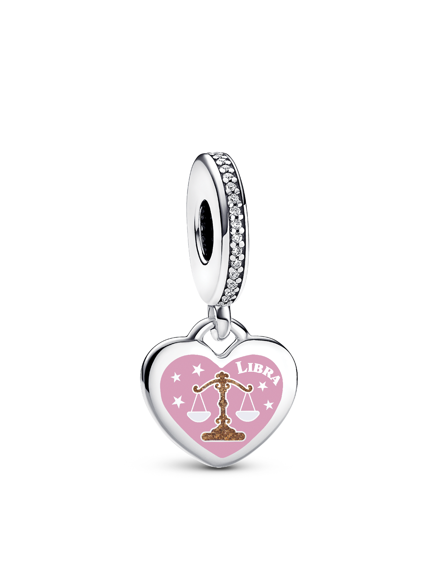 Женский шарм Pandora Libra Dangle Charm, цвет: Серебро — фото 1