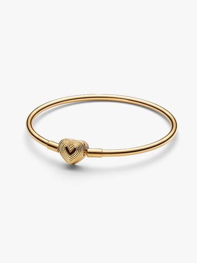 FINAL SALE - Radiating Heart Clasp Bangle
