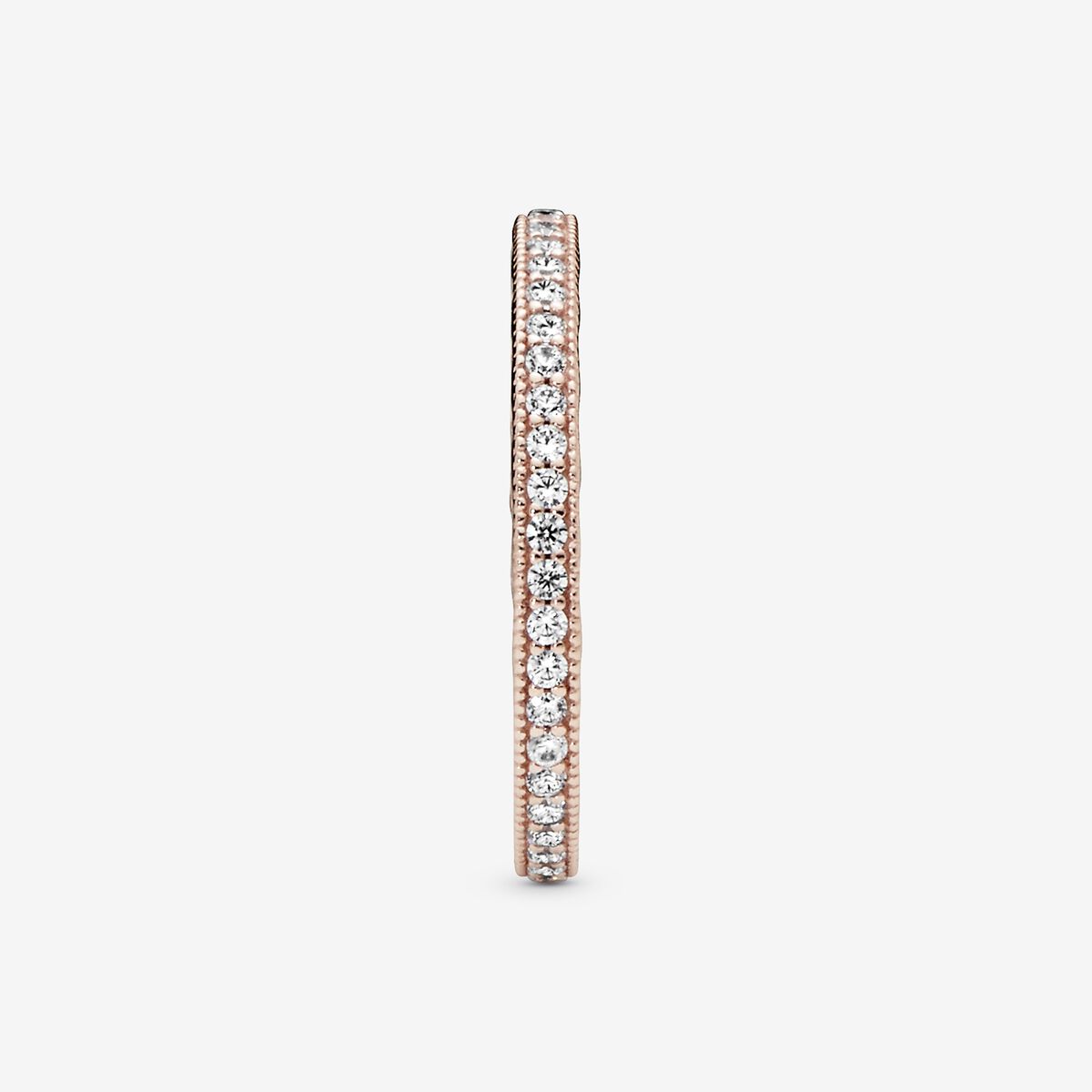 Hearts of Pandora Ring in Pandora Rose™ & Clear CZ | Rose gold plated ...