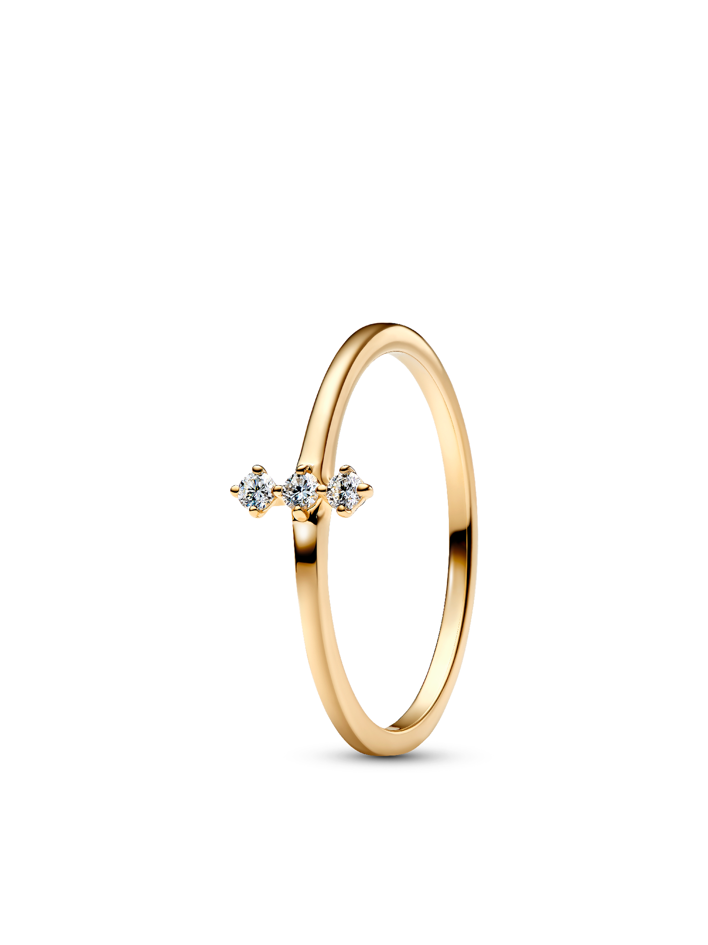 Женские кольца Pandora Era Lab-Grown Diamond Trio, цвет: Золотой — фото 1