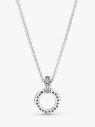 Double Circle Pendant & Necklace