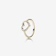 FINAL SALE - Captured Heart Ring, 14K Gold & Clear CZ