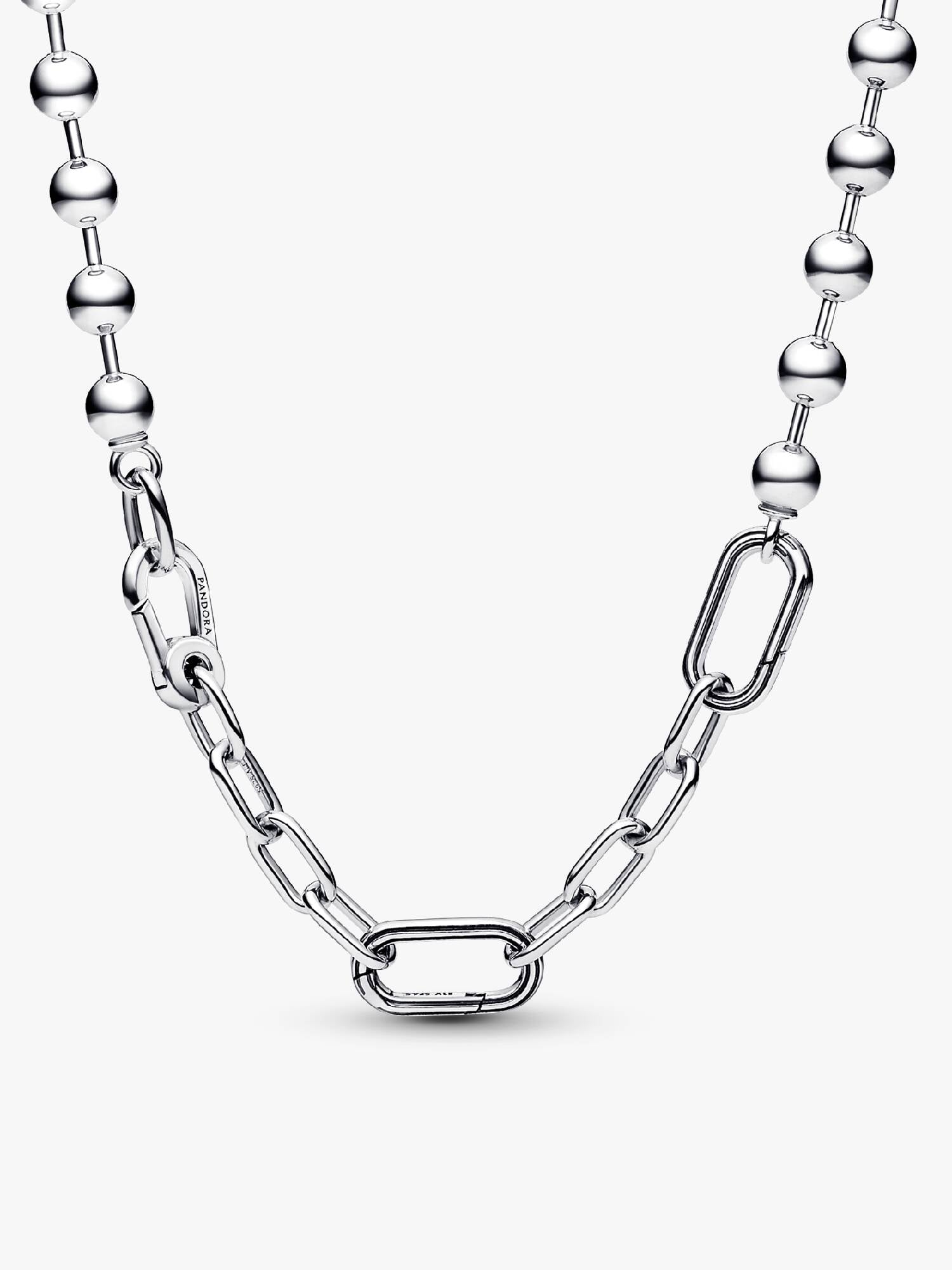 Pandora ME Metal Bead & Link Chain Necklace