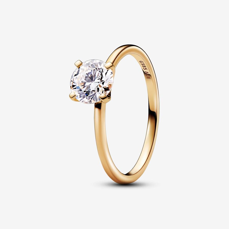 Schuine streep Bezit voedsel Pandora Era Lab-grown Diamond Ring 1.00 carat tw 14k Gold | Gold | Pandora  US