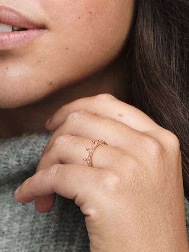 FINAL SALE - Pink Sparkling Crown Ring