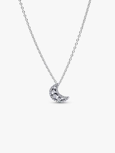 Crescent Moon Pendant Necklace