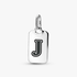 Letter J Rectangle Pendant Letter J Rectangle Pendant