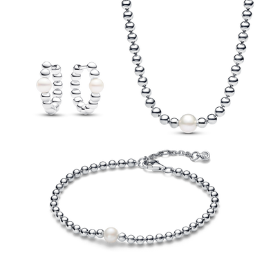 Treated Freshwater Cultured Pearl & Beads Jewelry Set