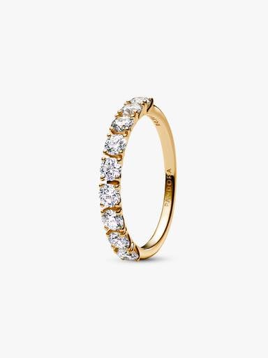Pandora Era 14k Gold Lab-grown Diamond Half Eternity Band Ring