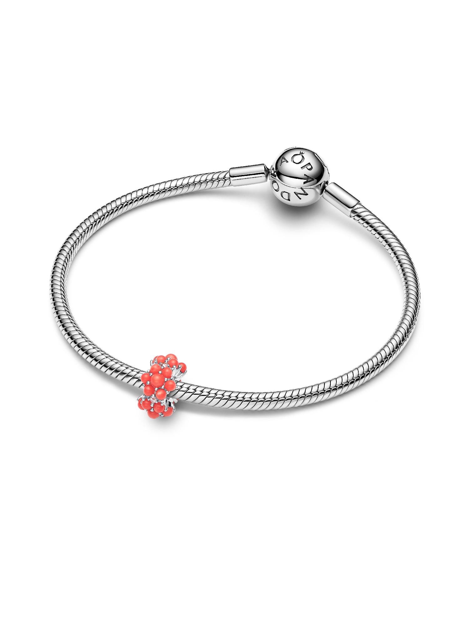 Coral-colored Ocean Charm | Pendant | Sterling silver | Pandora US