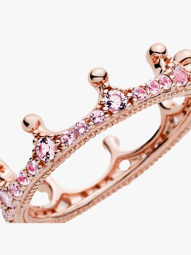 FINAL SALE - Pink Sparkling Crown Ring
