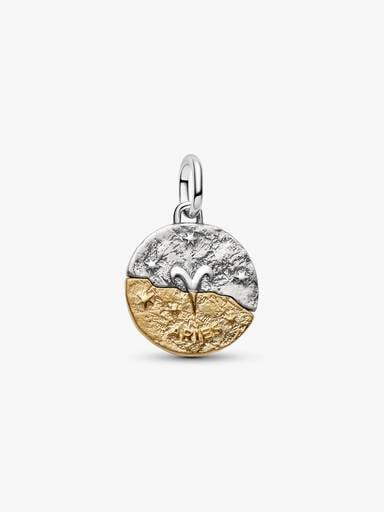 Aries Zodiac Medallion Charm