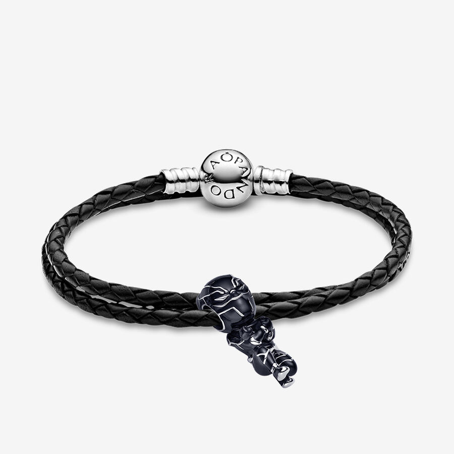 Marvel Black Panther Leather Bracelet Set image number 0