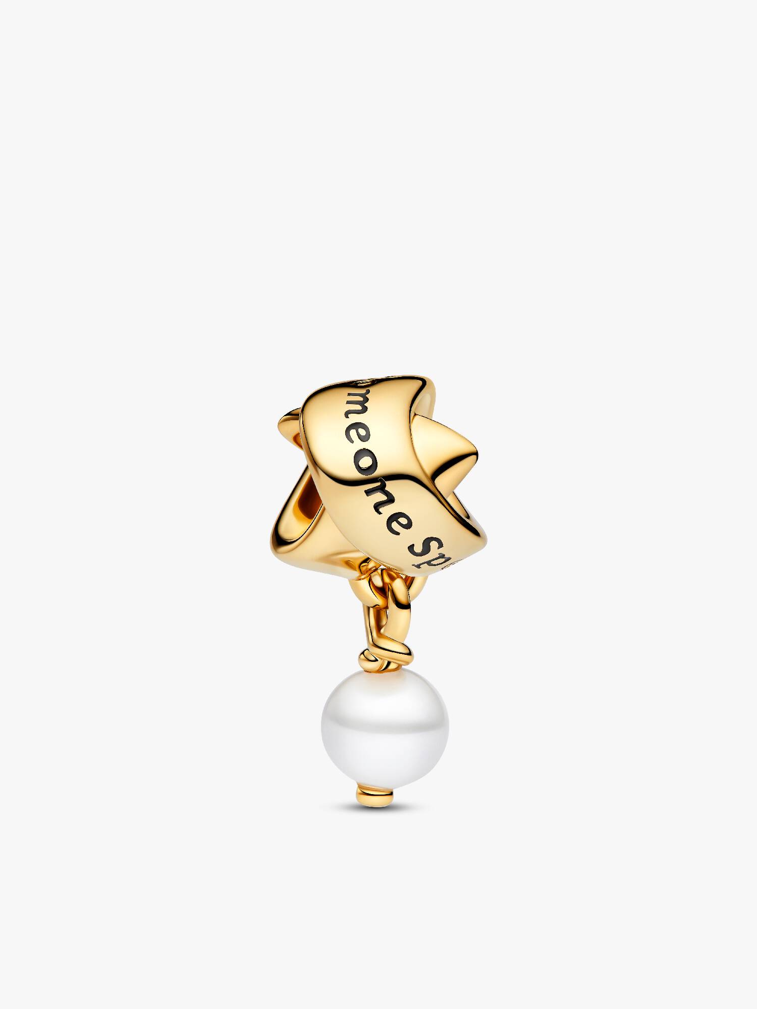 FINAL SALE - Treated Freshwater Cultured Pearl Ribbon Charm