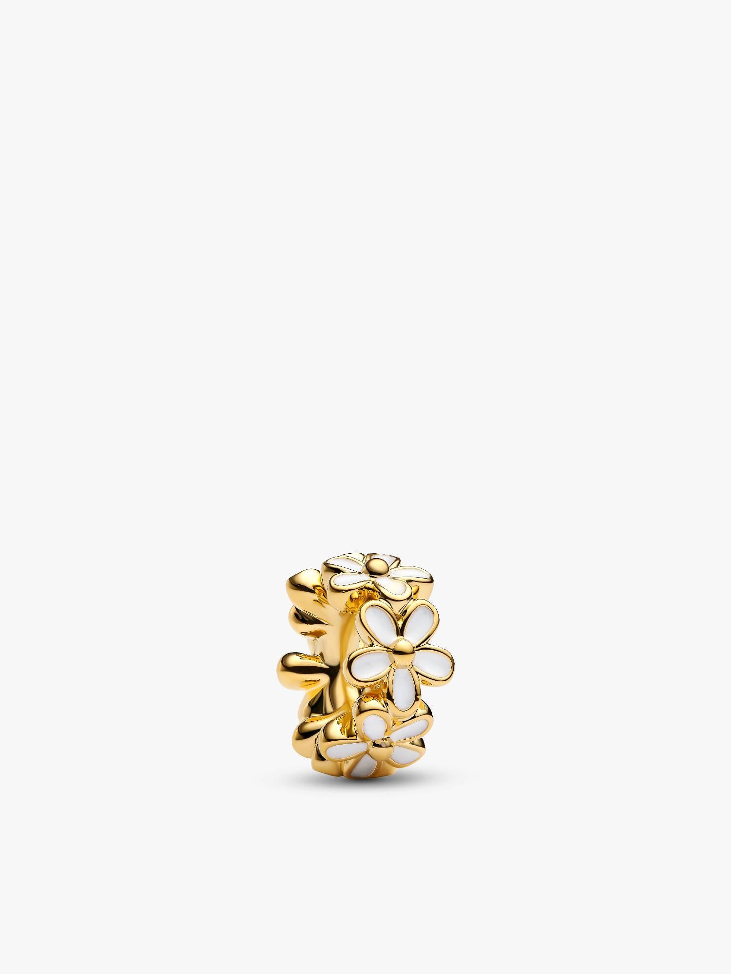 White Daisy Flower Spacer Charm