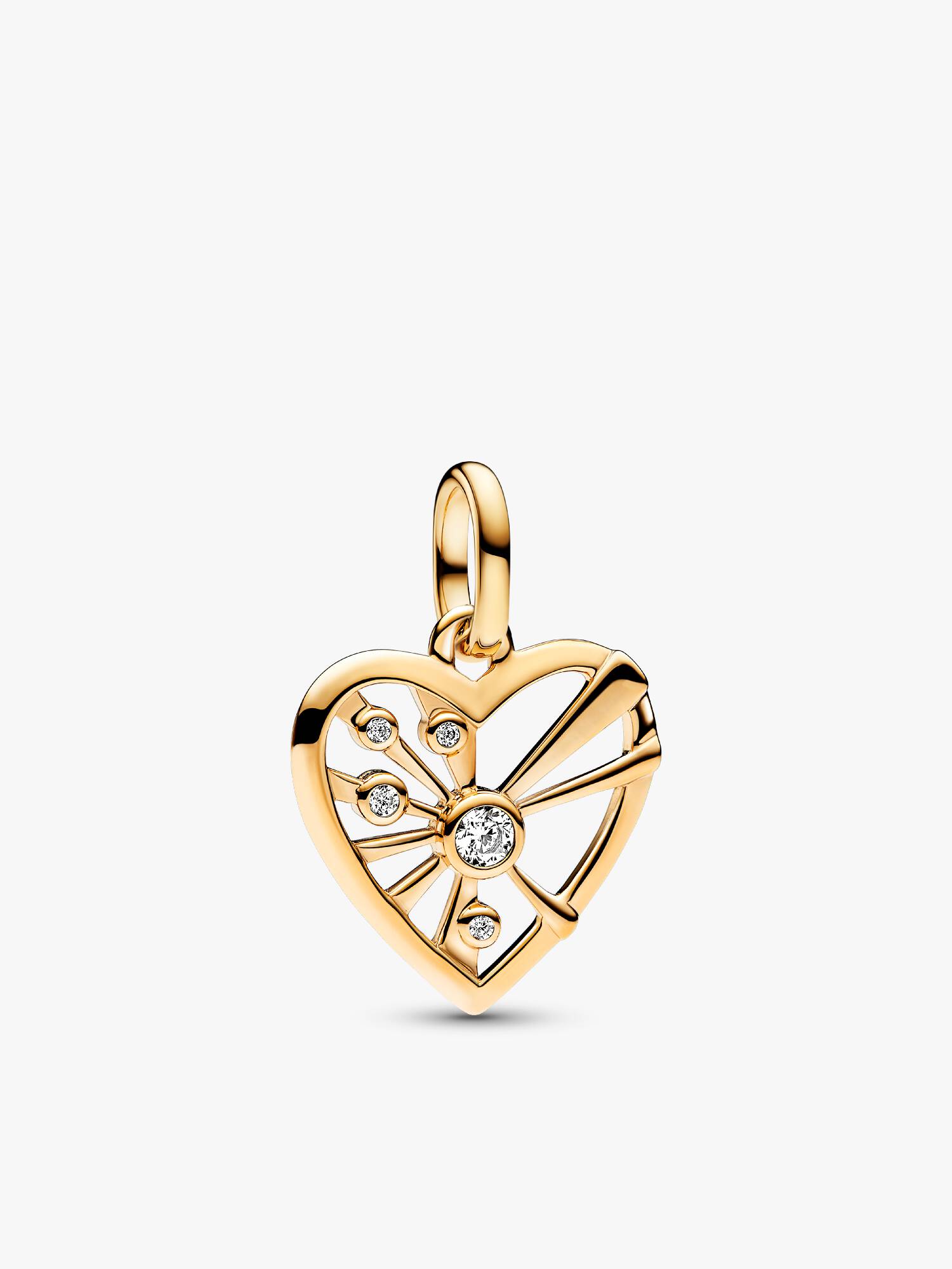 FINAL SALE - Heart & Rays Medallion Charm