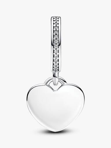 Day of the Dead Sugar Skull Heart Dangle Charm