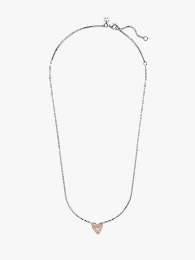 FINAL SALE - Sparkling Freehand Heart Necklace