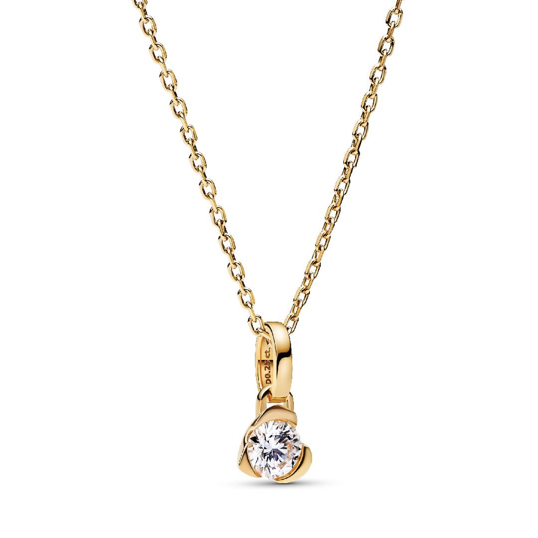 Pandora Talisman Lab-Grown Diamond Jewelry Gift Set 0.25 carat tw 14k Gold