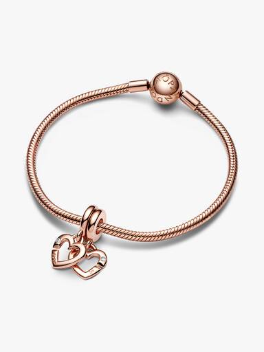 FINAL SALE - Linked Sister Hearts Split Dangle Charm