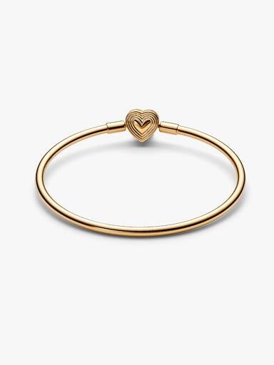 FINAL SALE - Radiating Heart Clasp Bangle