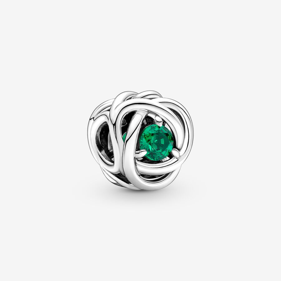 PANDORA Brazil silver charm with green, blue and yellow enamel